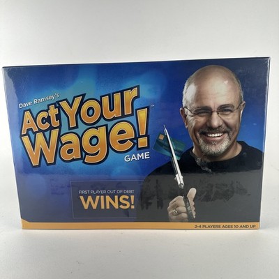 Dave Ramsey Act Your Wage Board Game New Factory Sealed Complete 2-4 Players