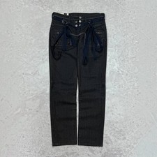 Rare Marithe Francois Girbaud Womens Dark Denim Strap Pants Y2K