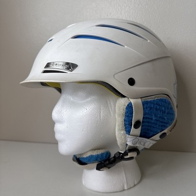 Atomic Snowboarding Affinity Live Fit Helmet Women Small White Used Earmuffs GUC