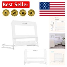 Lightweight Adjustable Mesh Bed Rail for Toddlers - Safe Sleep Transition