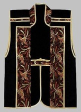 Samurai cosplay Jinbaori phoenix black Jacket vest armored wear feudal warlord