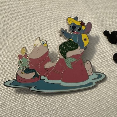 Stitch Little Mermaid Peter Pan's Flight Attraction Disney L Paris DLP 2022 Pin