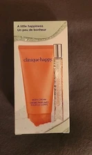 Clinique happy. Body Cream Moisrurizer Lotion & Perfume Spray New in Box Unopen