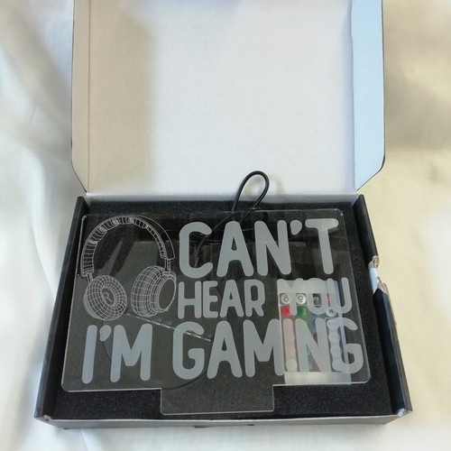 Can't Hear You I'm Gaming Nachtlicht, Headset Grafik Videospiele H14