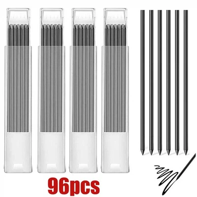 QNGENET 96Pcs 2.8mm Tracer Pencil Refills Scriber Deep Hole Pen Lead Solid Carpenter Set