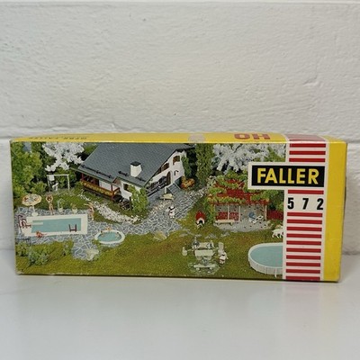 Faller 572 HO Scale Pool & Leisure Arbor Scene Kit   Vintage German Model
