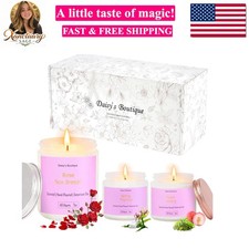 3 Pack Scented Candles for Home Aromatherapy Candle Gift Set Soy Wax Long Las...
