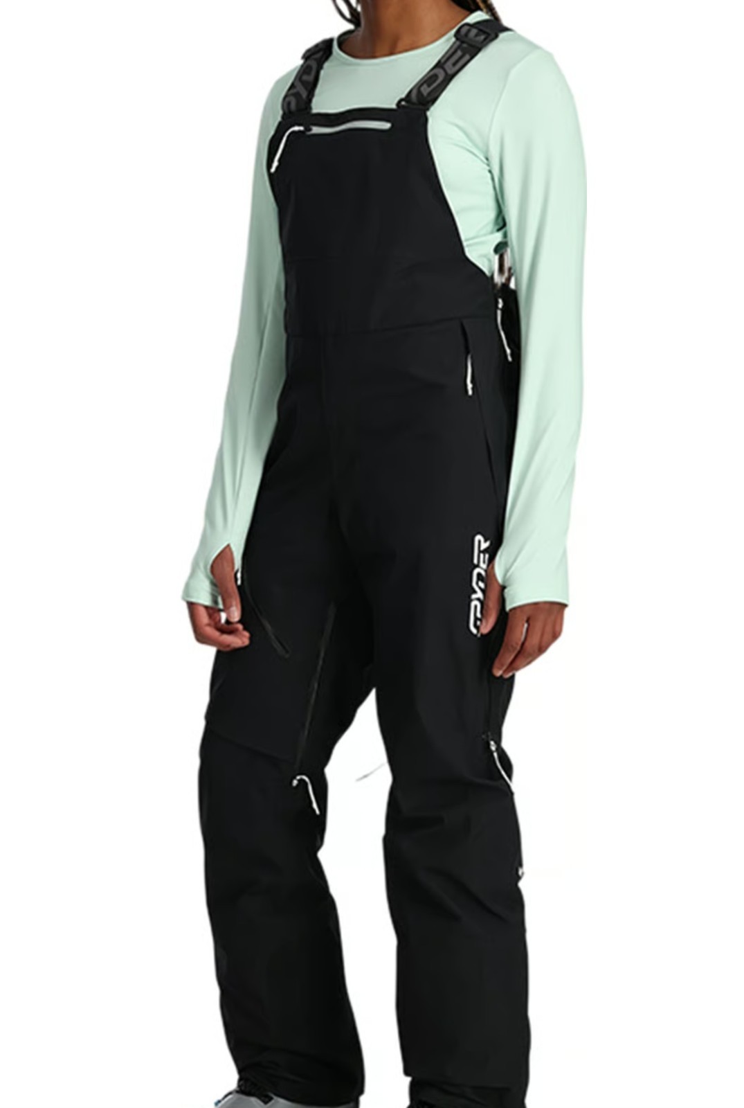 BNWT W SPYDER Solitaire Bib Gtx/GORETEX Shell Pant BLACK Small