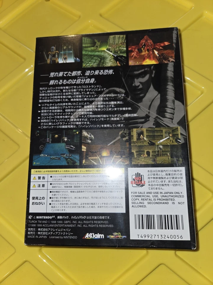 Violence Killer Turok New Generation (Turok 2) BRAND NEW SEALED Nintendo 64 N64 - Image 2 of 4