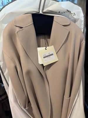 S MAX MARA Cashmere Wool blend Wrap coat COLOR: NINA