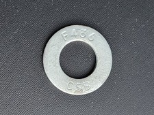 (100 Pack) 5/8” Flat Washer F436, Hot Dipped Galvanized Type 1