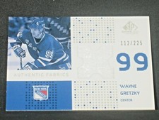 Wayne Gretzky 2002-03 SP Game Used Authentic Fabric Jersey (112/225) Rangers #GY