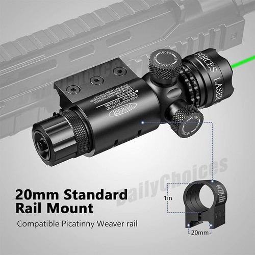 Green Red Dot Laser Sight Rifle Gun Scope Rail & Barrel Mount Pressure Switch - Picture 8 of 12