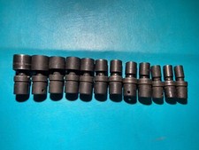 Snap-on 312ipl 12 Piece Shallow Impact Swivel Socket Set 12 Drive 6-point Sae