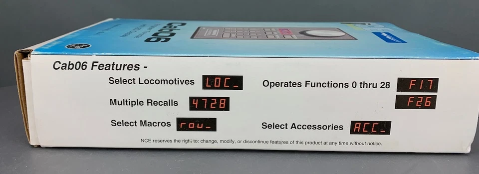 NCE Corporation Cab06R  Wireless Handheld Throttle - Radio Equipped NIB! - Image 4 of 4