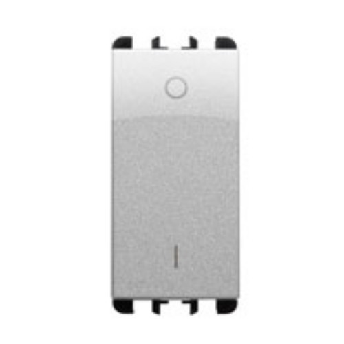 SIMON URMET NEA INTERRUTTORE BIPOLARE 16A 0/1 ALLUMINIO