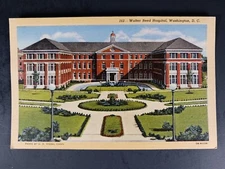 1943 Walt Reed Hospital Post Card Photo By U.S. Signal Corps C.T. Art Colortone