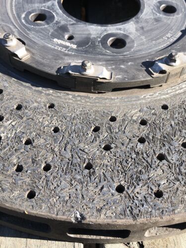 2015-19 Pair Of Chevy Corvette Z06 Front Carbon Ceramic Rotors 177-1175 20981825 - Picture 5 of 12