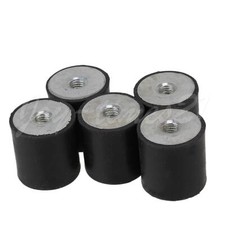 5PCS DE M8 30 x 30 Female Thread Flat Base Rubber Isolator Replace Silentblock