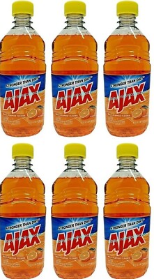 ( LOT of 6 Bottles ) Ajax ORANGE All Purpose Cleaner 16.9 oz Ea Bottle