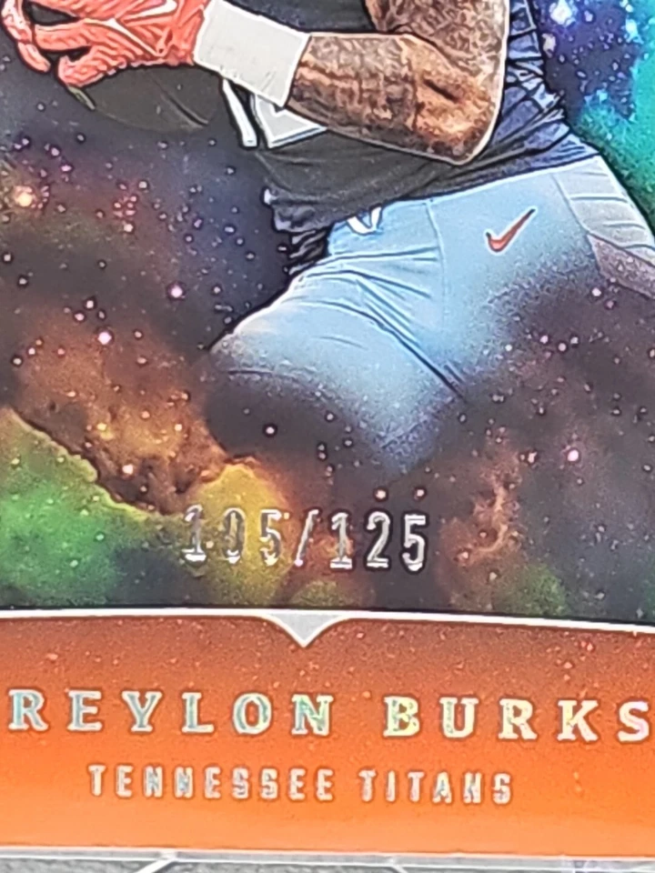 2023 Panini Origins Treylon Burks Orange #d/125 no.96 Titans - Image 3 of 4