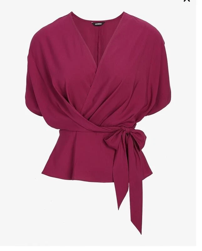Plum peplum cheap top