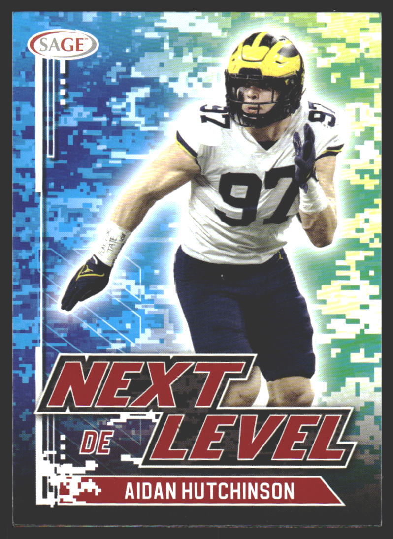 Aidan Hutchinson #90 2022 SAGE Red Michigan Wolverines