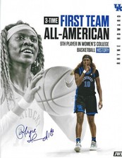 RHYNE HOWARD Signed 8.5 x 11 Photo Signed REPRINT Basketball WNBA Atlanta Dream