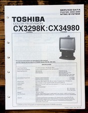Toshiba CX3298K CX34980 TV Service Manual Original 