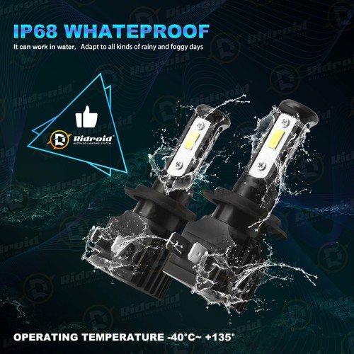 2X H7 Bombilla de faro LED de 3 lados para Suzuki GSXR 1000 750 600 Hayabusa Hi Lo Beam - Imagen 8 de 12