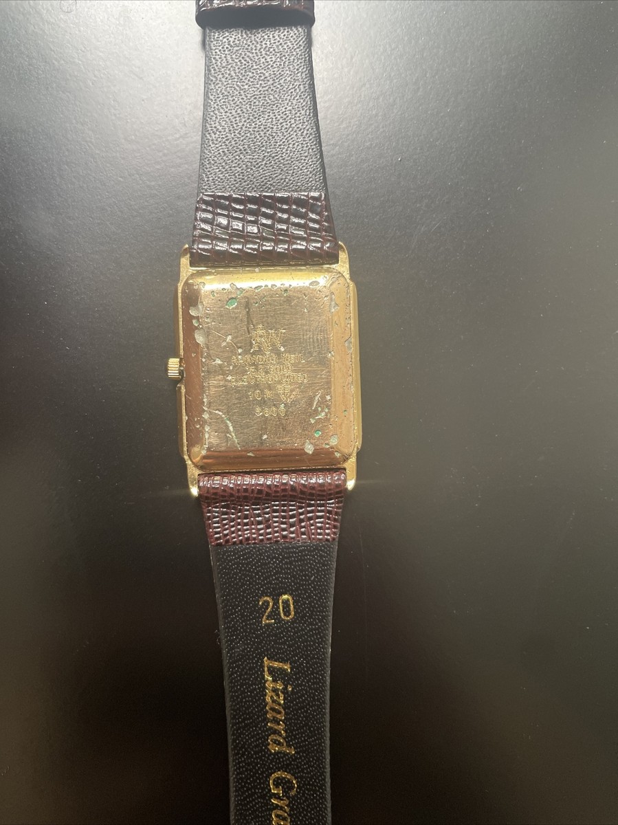 時計 RAYMOND WEIL 18K GOLD ELECTRO PLATED Raymond Weil Geneve 18K Gold EP Ref 9983 Tank Vintage Watch | eBay