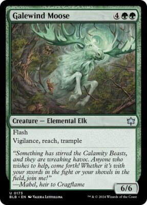 x4 Galewind Moose - Foil U MTG Bloomburrow M/NM, English
