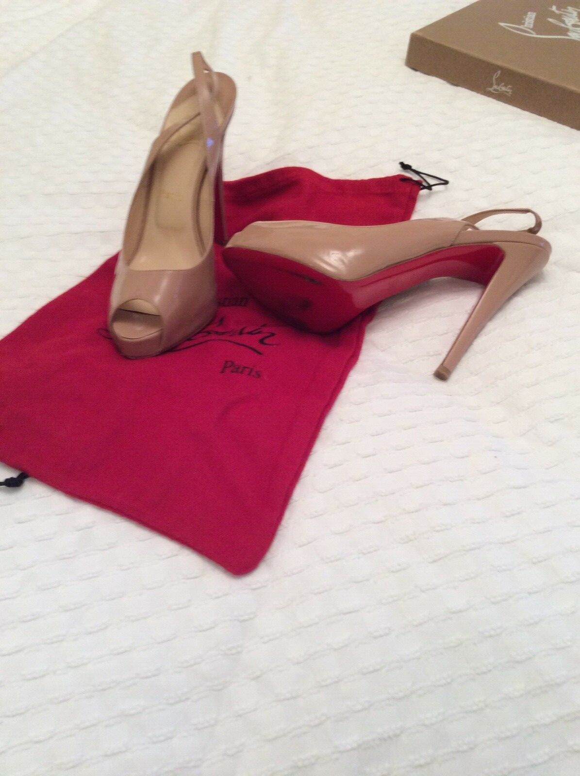 Christian Louboutin Prive 120 calf nude shoes size 39.5 Christian Louboutin Prive 120 calf nude shoes size 39.5