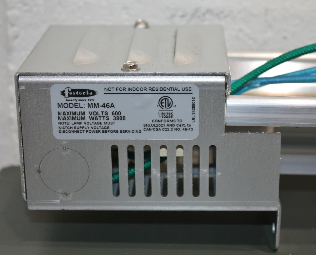 PARTIAL - Fostoria 46u0026#034; Electric Infrared Heater MM-46A, 3650W, 1PH 480  to 600V | eBay