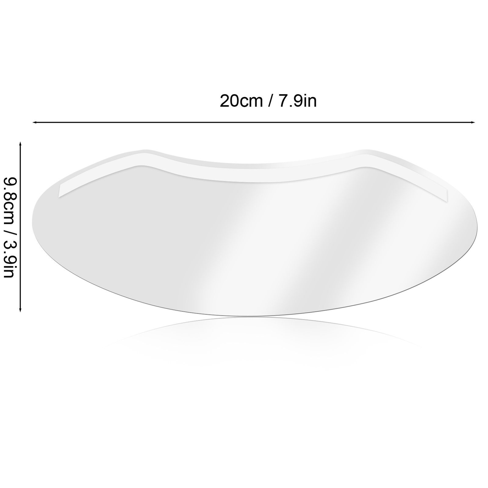 50pcs Disposable Face Visors Transparent Protective Shower Visors