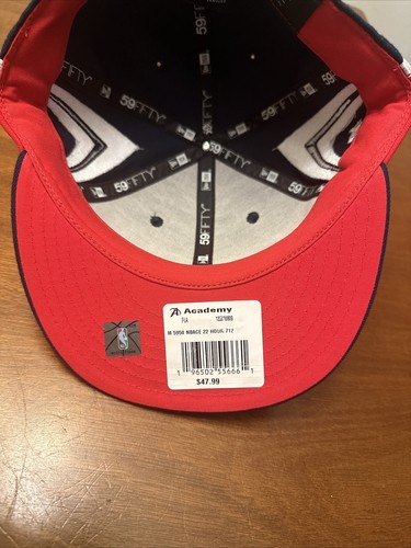 Houston Rockets NBA New Era 59Fifty sitzende Mütze/Kappe Größe 7 1/2 blau rot weiß neu - Bild 6 von 8