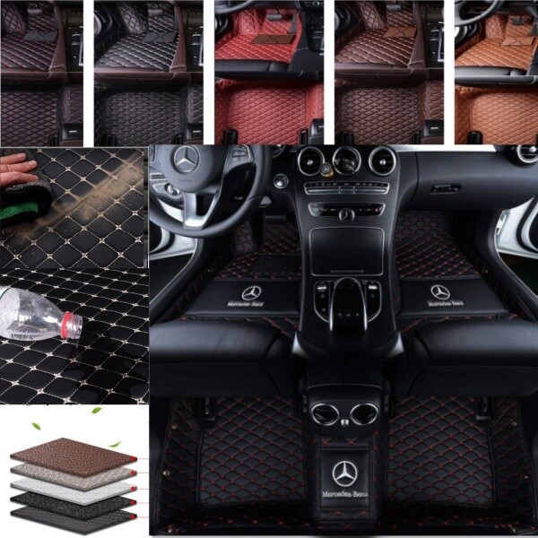 Alfombrillas Coche A Medida Para Mercedes-Benz Clase A-B-C Alfombrillas Lujo
