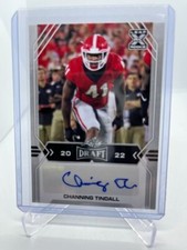 2022 Leaf Draft CHANNING TINDALL BA-CT1 Base XRC Rookie RC AUTO Georgia Dolphins