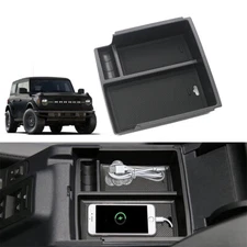 Center Console Armrest Storage Box Tray Accessories For 2021-2024 Ford Bronco