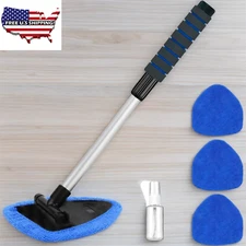 Car Window Cleaner Windshield Cleaning Tool Auto Glass Cleaner Wand with Reusabl