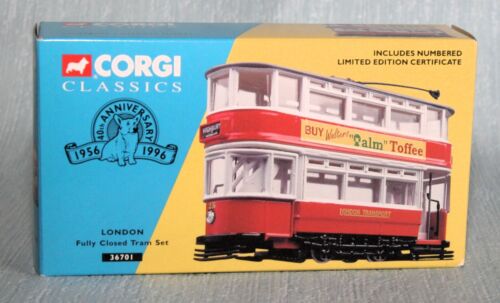 CORGI CLASSIC 36701 DICK KERR TYPE DOUBLE DECK TRAM LONDON TRANSPORT BOXED - Picture 10 of 14