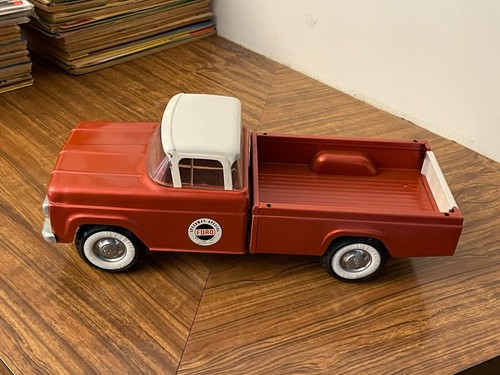 1960 Nylint #4000 Ford Speedway Special Steel Pickup Truck Trailer Car -HI GRADE - Picture 5 of 24