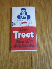 Vtg TREET Canned Meat Insert Outsert Tiny Brochure Recipes Info Wartime Armour