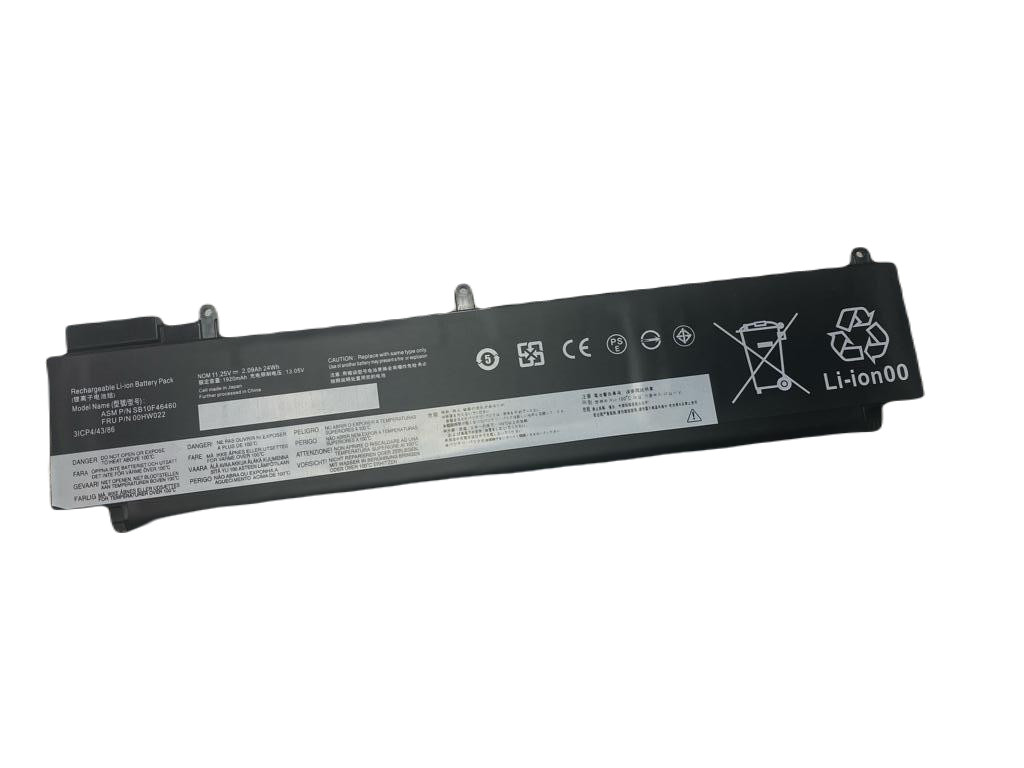 Batterie Lenovo T460s 00HW022 haute performance 1920mAh Li-Po