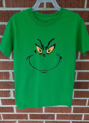 Boys Grinch shirt custom made on a 