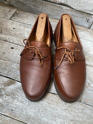 John lobb Anna moccasin brown boat shoes UK6EE US 7 | eBay