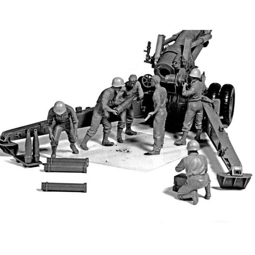 MASTER BOX MB3577 Scale Figure Kit 1:35 U.S. artillery crew - Plastic model kit - Picture 5 of 17
