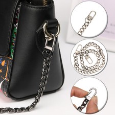 120cm Flat Metal Chain Replacement For Shoulder Bag Handbag Strap Cross Body