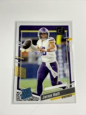 2023 Panini Donruss Clearly Jaren Hall #66 Rated Rookie Minnesota Vikings NFL RC