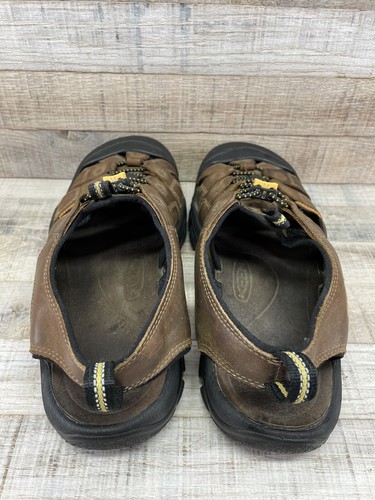 KEEN Newport Brown Bison Hiking Sport Water Leather Sandals Men’s sz 10 - Picture 8 of 9